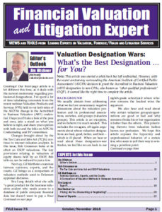 Financial Valuation and Litigation Expert